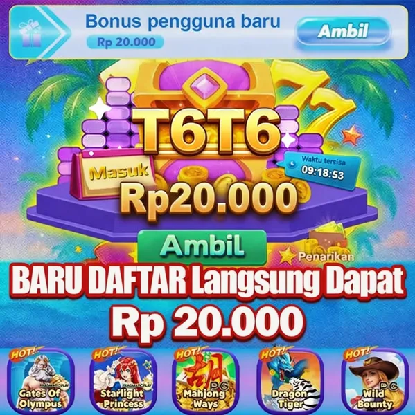 T6T6 Slot Anti Rungkad Indonesia